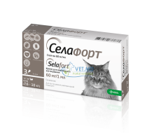 Селафорт (селамектин) 60 мг спот-он для кошек 7,6-10 кг ,1 пипеткa