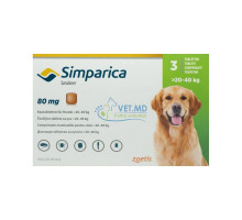 Симпарика для собак  20-40 kg, 1 таблетка