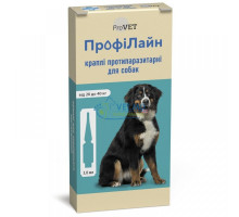 Profiline для собак от 20 до 40 кг, 4 пипет