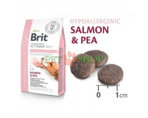 Brit Veterinary Diet Hypoallergenic , лосось и горох 2 кг