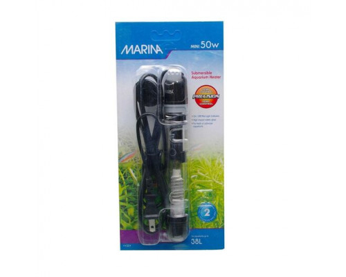 Hagen Marina Mini Aquarium Heater 50W – мини-нагреватель для аквариума до 38 л