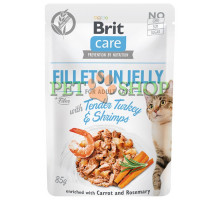 Brit Care Cat Turkey, Shrimps in Jelly 85 gr
