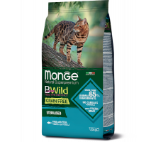 MONGE DRY CAT BWILD GF STERILISED Tuna/Peas 1,5kg