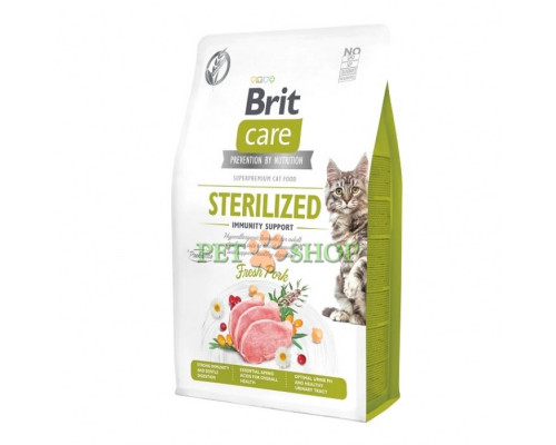 Brit Care Cat Grain-Free Sterilized Immunity Support 7 kg