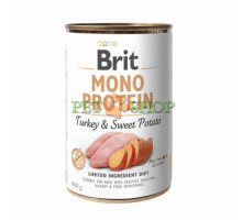 Brit Mono Protein Turkey, Sweet Potato 400 gr