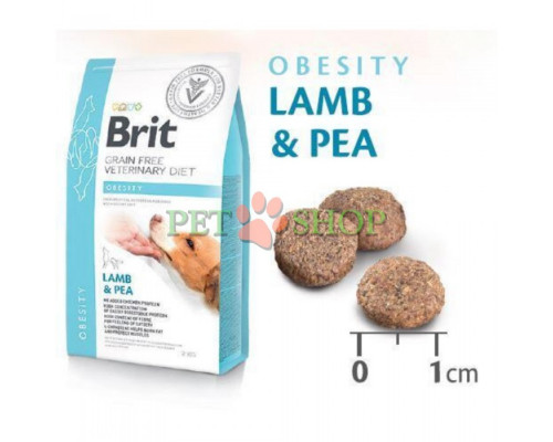 Brit GF Veterinary Diet Dog Obesity 2 kg для собак