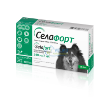 Селафорт (селамектин) 240 мг Spot-On cобаки 20–40 кг, 1 пипетка