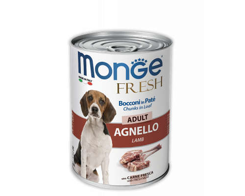 MONGE DOG FRESH ADULT lamb 400 гр.
