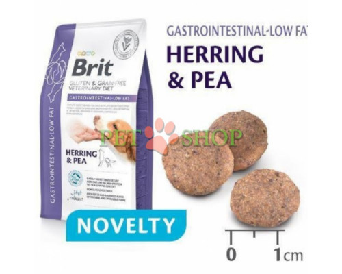 Brit GF Veterinary Diet Dog Gastrointestinal Low Fat 12 kg для собак
