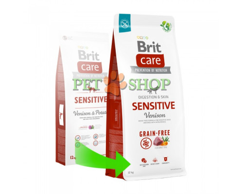 Brit Care Grain-free Sensitive Venison, Potato 12 kg