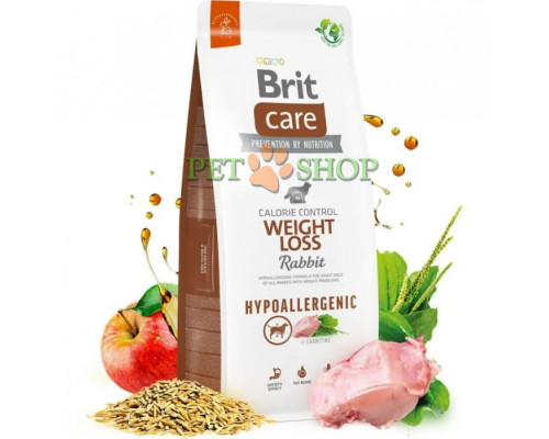 Brit Care Hypoallergenic Weight Loss Rabbit, Rice 1 кг на развес