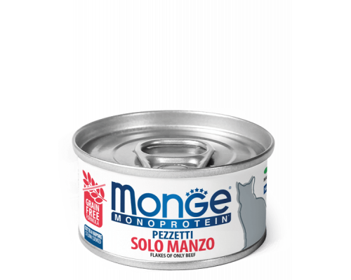 MONGE CAT FLAKES MONOPROTEIN BEEF 80gr.