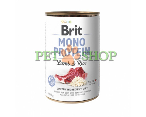 Brit Mono Protein 400 gr ягненок с рисом