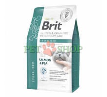 Brit Veterinary Diets Cat Grain Free Sterilised 2 kg