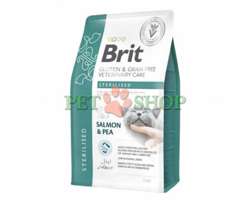Brit Veterinary Diets Cat Grain Free Sterilised 2 kg