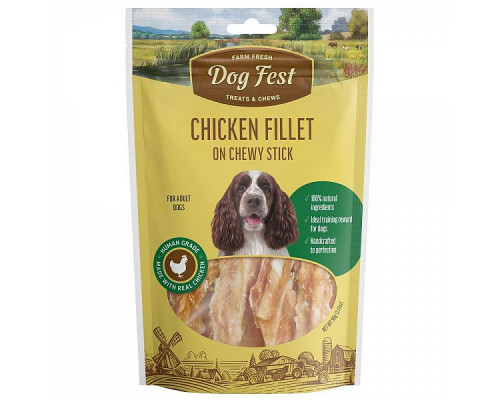 Dog Fest Chicken Fillet on Chew Stick 90g