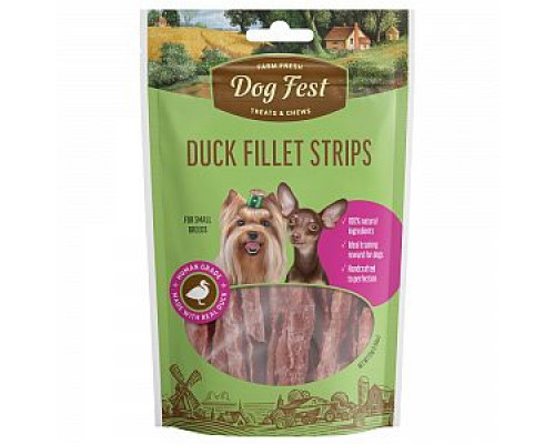 Dog Fest Duck Fillet Stripes 55g