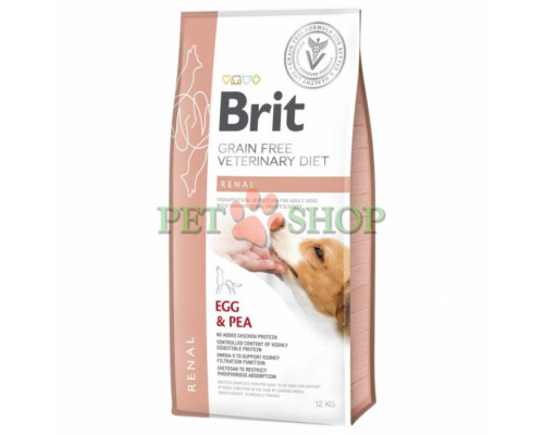 Brit GF Veterinary Diet Dog Renal 12 kg для собак
