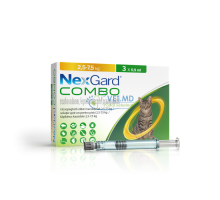 NexGard Combo для кошек 2,5-7,5 кг, 3 шприц