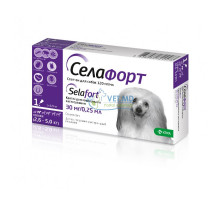 Селафорт (селамектин) 30 мг Spot-On cобаки 2,6–5 кг, 1 пипетка