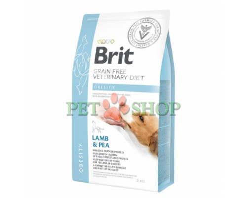 Brit GF Veterinary Diet Dog Obesity 2 kg для собак