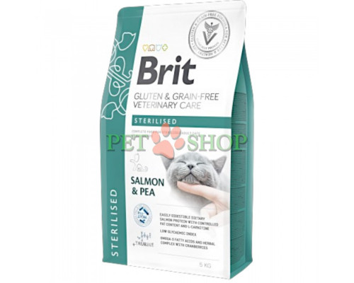 Brit Veterinary Diets Cat Grain Free Sterilised 5 kg