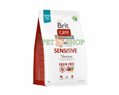 Brit Care Grain-free Sensitive Venison, Potato 3 kg