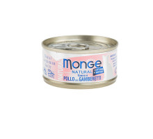 MONGE CAT NATURAL Can Tuna & chicken with shrimps 80gr.