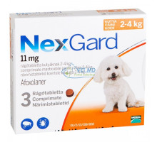 NexGard S для собак 2-4 кг, 3 таблетки