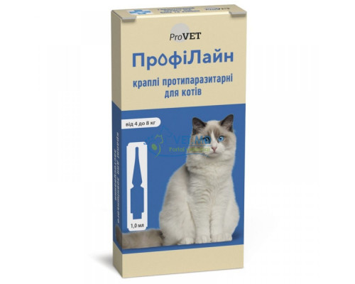Profiline для кошек от 4-8 кг, 1 пипетка
