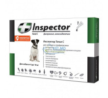 Inspector Total C капли для собак 4-10 кг,1 пипетка