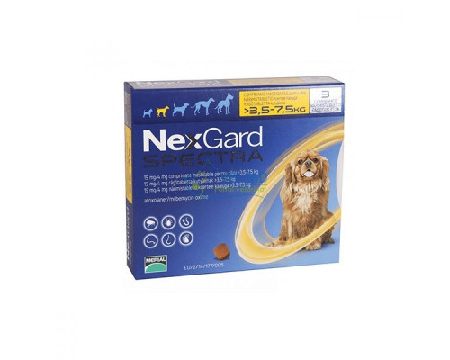 NexGard Spectra 3,5-7,5 кг, 1 таблетка