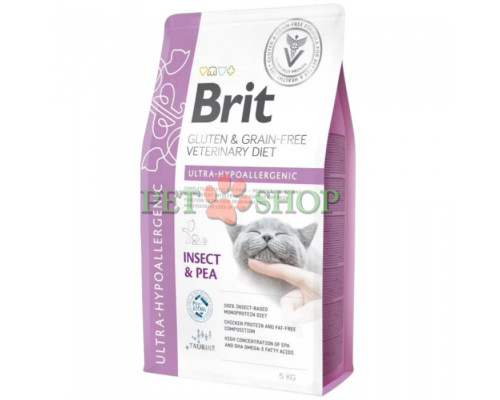 Brit GF Veterinary Diet Cat  Ultra-hypoallergenic 5 kg для кошек
