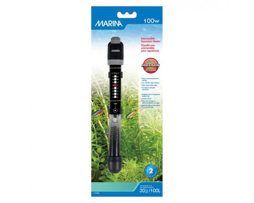 Hagen Marina Submersible Aquarium Heater 100W – погружной нагреватель для аквариума до 100 л