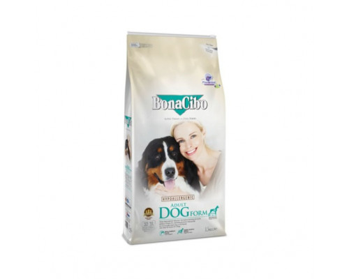 BonaCibo Hypoallergenic Adult Dog Form, для собак, 15 кг