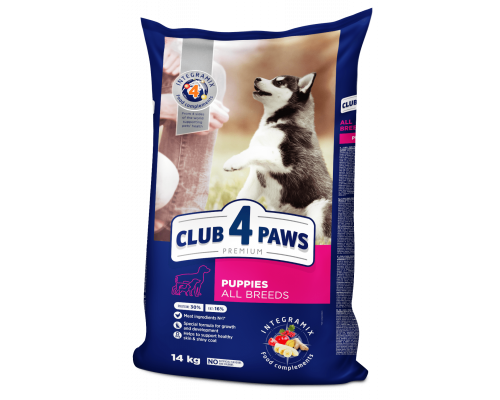 Club 4 Paws  Premium Puppy All Breeds Chicken — Сухой корм с курицей для щенков собак различных пород