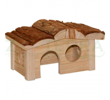 LeoPet домик для грызунов дер. 20*14*12 cm