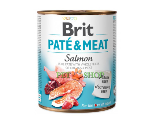 Brit Pate & Meat Salmon 800 gr
