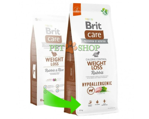 Brit Care Hypoallergenic Weight Loss Rabbit, Rice 12 kg