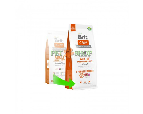 Brit Care Dog Hypoallergenic Adult Medium 12 kg С ягненком
