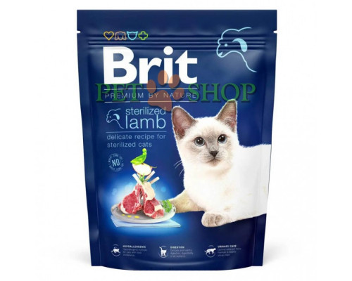 Brit Premium by Nature Cat Sterilized с ягненком 1.5 кг