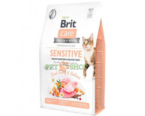 Brit Care Cat Grain-Free Sensitive and delicate taste 2 kg