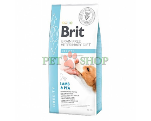 Brit GF Veterinary Diet Dog Obesity 12 kg для собак