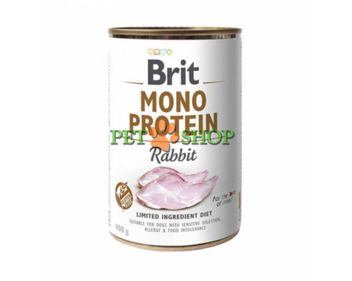 Brit Mono Protein 400 gr с кроликом