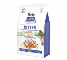 Brit Care Cat Grain-Free Kitten для котят с лососем 7 кг