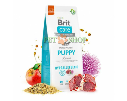 Brit Care Hypoallergenic Puppy Lamb, Rice 12 kg