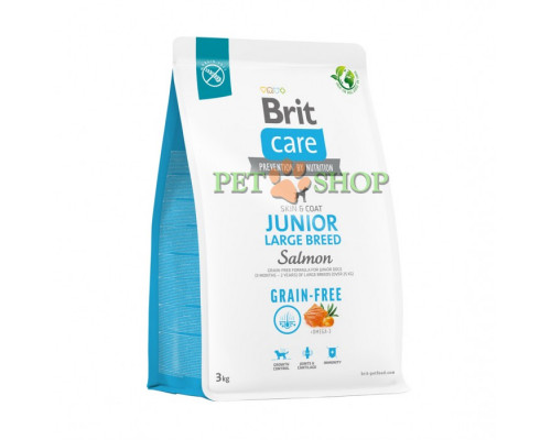 Brit Care Grain-free Junior Large Breed Salmon, Potato 3 kg