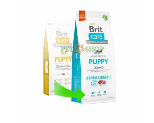 Brit Care Hypoallergenic Puppy Lamb, Rice 12 kg