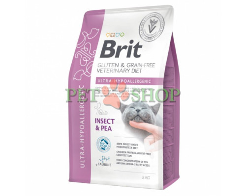 Brit GF Veterinary Diet Cat  Ultra-hypoallergenic 2 kg для кошек