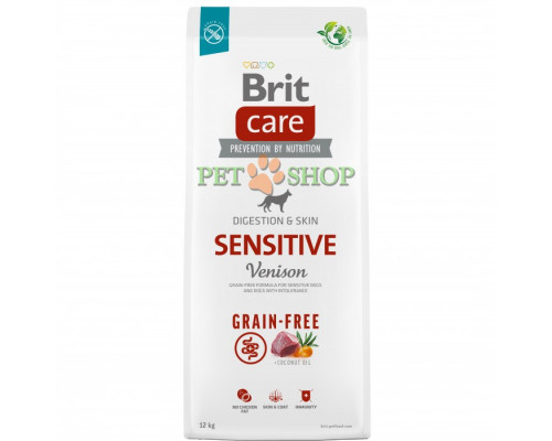 Brit Care Grain-free Sensitive Venison, Potato 12 kg